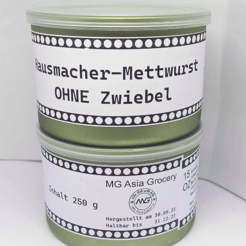 Mettwurst Ohne Zwiebeln ( 250g Dose)