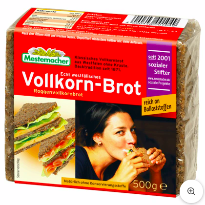 Mestemacher Vollkornbrot 500gr