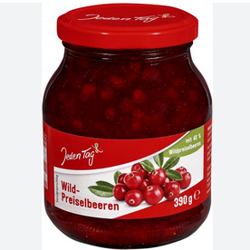 Jeden Tag Wild-Preiselbeeren 390 gr